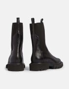 AllSaints Кожени боти челси Hallie Boot в черно с равна подметка W115FB