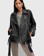 AllSaints Кожено яке BILLIE в черно преходен модел W091LB