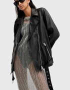 AllSaints Кожено яке BILLIE в черно преходен модел W091LB
