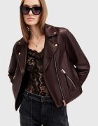 AllSaints Кожено яке DALBY BIKER в бордо преходен модел W099LB