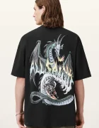 AllSaints Памучна тениска DRAGON