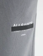 AllSaints панталони от памук мъжки в сиво с десен M035TB