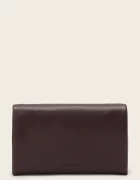AllSaints портфейл дамски от кожа HARLUNA бордо W205XD