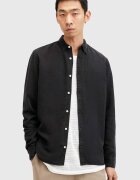 AllSaints Риза с лен LAGUNA LS SHIRT
