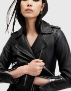 AllSaints рокерско яке дамско от кожа BALFERN BIKER черно W084LB