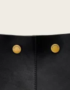 AllSaints шопинг чанта дамска от кожа ROSALIE черна W713XD