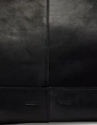 AllSaints шопинг чанта дамска от кожа ROSALIE черна W713XD