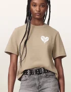 AllSaints тениска дамска от памук TRIP бежова W033JD