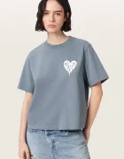 AllSaints тениска дамска от памук TRIP синя W033JD