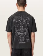 AllSaints тениска мъжка от памук IGNIS черна M026PF