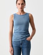 AllSaints топ дамски от памук с еластан KATARINA тюркоазен W192JC