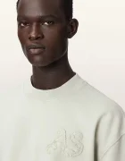 AllSaints уголемен суичър мъжки от памук INSIGNIA зелен M029NE