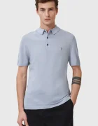 AllSaints Вълнена тениска с яка MODE