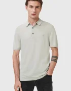 AllSaints Вълнена тениска с яка MODE
