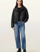 AllSaints яке бомбър дамско кожено черно W110LD