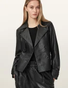 AllSaints яке дамско от кожа OKENA черно W018LF