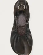 Alohas балеринки от кожа Naira кафяви S101436-01