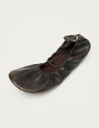 Alohas балеринки от кожа Naira кафяви S101436-01