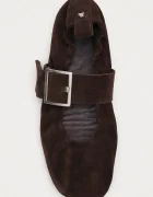 Alohas балеринки от велур Sarea кафяви S101514-01