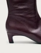 Alohas боти дамски от кожа Ambar бордо S101164-02