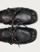Alohas мокасини от кожа Aven кафяви S101553-01