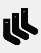 Alpha Industries Памучни чорапи Basic Socks 3 Pack (3 чифта) в черно 156986 Basic