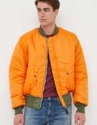 Alpha Industries Яке бомбър с две лица MA-1 в зелено с преходна изолация 100101.01