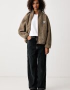 American Vintage дънки wide leg дамски тъмносини
