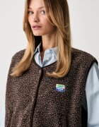 American Vintage елек дамски от полар кафяв HOK16B