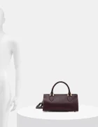 Answear.LAB чанта crossbody дамска от кожа бордо