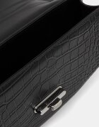 Answear.LAB чанта crossbody дамска от кожа черна
