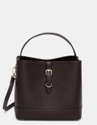 Answear.LAB чанта crossbody дамска от кожа кафява