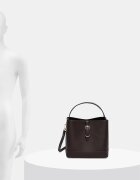 Answear.LAB чанта crossbody дамска от кожа кафява