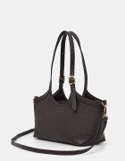 Answear.LAB чанта crossbody дамска от кожа кафява