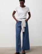 Answear.LAB дънки wide leg дамски тъмносини