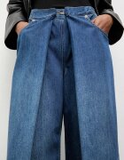 Answear.LAB дънки wide leg дамски тъмносини