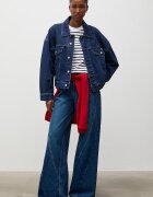 Answear.LAB дънки wide leg дамски тъмносини