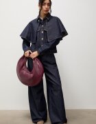 Answear.LAB дънки wide leg дамски тъмносини