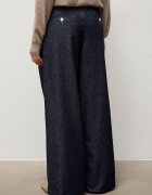 Answear.LAB дънки wide leg дамски тъмносини