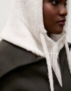 Answear.LAB качулка дамска от вълнена материя бежова