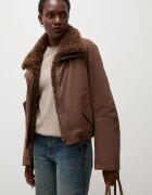 Answear.LAB късо яке дамско от памук кафяво