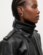 Answear.LAB Кожен шлифер ICON черен