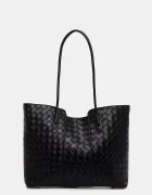 Answear.LAB Кожена чанта в черно