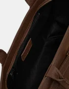 Answear.LAB Кожена чанта в кафяво
