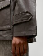Answear.LAB Кожено яке ZEYA кафяво