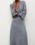 Answear.LAB рокля от лиосел синя с изчистена шарка