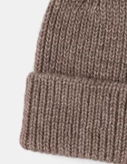 Answear.LAB шапка beanie дамска с вълна кафява