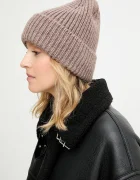 Answear.LAB шапка beanie дамска с вълна кафява