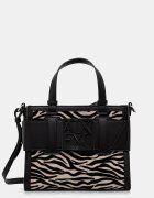 Armani Exchange чанта tote дамска от имитация на кожа черна XW000392 AF26445