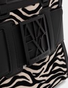 Armani Exchange чанта tote дамска от имитация на кожа черна XW000392 AF26445